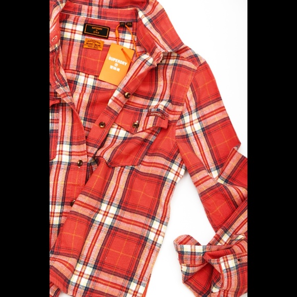 NWT Plaid shirt (SuperDry) - Picture 8 of 11
